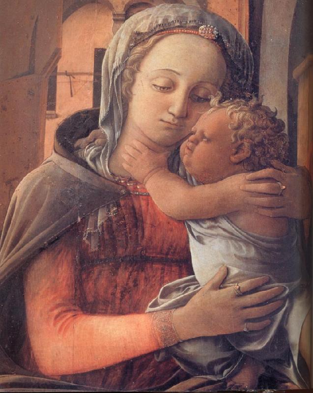 Fra Filippo Lippi Details of Madonna and Child Enthroned oil painting picture